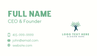 Human Tree Eco Leaves Business Card Design