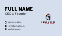 Maintenance Penguin Mascot Business Card