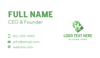 Green Cannabis Store Business Card Design