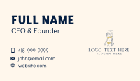 Yellow Swimsuit Woman Business Card