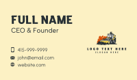  Front Loader Construction Machine Business Card Design