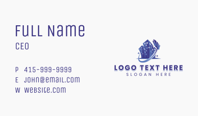 City Building Cleaning Business Card Image Preview