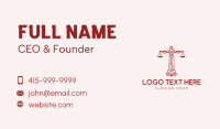 Notary Judiciary Attorney Business Card