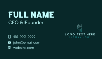 Digital Circuit Head Business Card Design