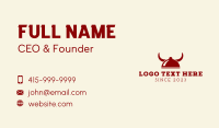 Red Horns Buffet Business Card