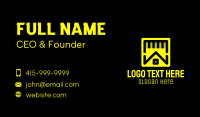 Measurement Business Card example 3