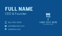 Blue Paint Roller Fence Business Card