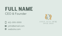Corporate Law Lettermark Business Card