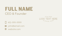 Elegant Business Wordmark Business Card