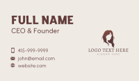 Elegant Woman Hair Business Card