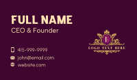 Luxury Royalty Crest Business Card