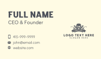 Industrial Steelworks Welder Business Card