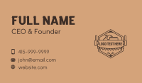Woodworker Carpentry Saw Business Card Design