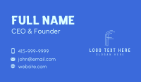 Tech Company Letter F Business Card Design