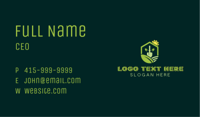 Shovel Eco Landscaping Business Card Image Preview