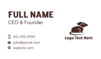 White And Brown Business Card example 1