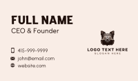 Shaggy Dog Head   Business Card