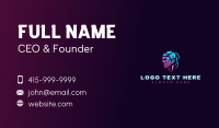 Cyber Artificial Intelligence Business Card Design