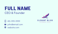 Colorful Flying Eagle Business Card