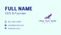 Colorful Flying Eagle Business Card