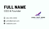 Colorful Flying Eagle Business Card