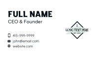 Anchor Badge Wordmark Business Card