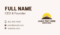 Mountain Sunset Travel Business Card