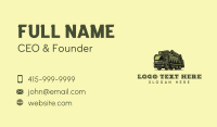 Garbage Truck Collector Business Card