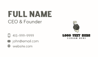 Rebel Cat Cursing Business Card