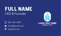 Blue Triangles Tech Business Card