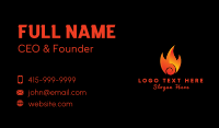 Burning Hot Fire Business Card