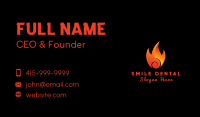 Burning Hot Fire Business Card