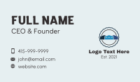 Warehouse Building Emblem Business Card Design