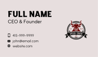 Western Rodeo Bull Business Card