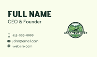 Grass Lawn Mower Landscaping Business Card Design