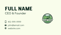 Grass Lawn Mower Landscaping Business Card