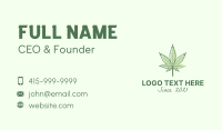 Green Marijuana Farm Business Card