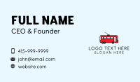 Public Bus Transportation Business Card