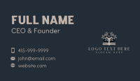 Book Tree Plant Business Card Design