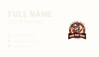 Athletic Baseball Wolf Business Card