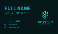 Gradient Branch Shield Business Card