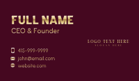 Luxury Elegant Boutique Business Card