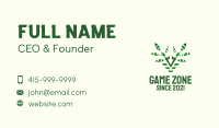 Green Reindeer Plant  Business Card