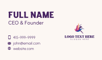 Jumping Business Card example 4