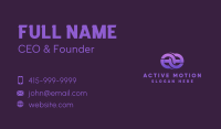 Purple Loop Abstract Business Card Image Preview