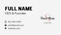Minimalist Feminine Lettermark Business Card
