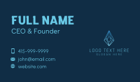 Crystal Droplet Gemstone Business Card Design