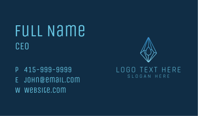 Crystal Droplet Gemstone Business Card Image Preview