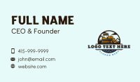 Backhoe Business Card example 1