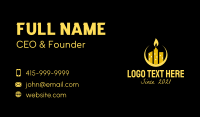 Yellow City Candle  Business Card